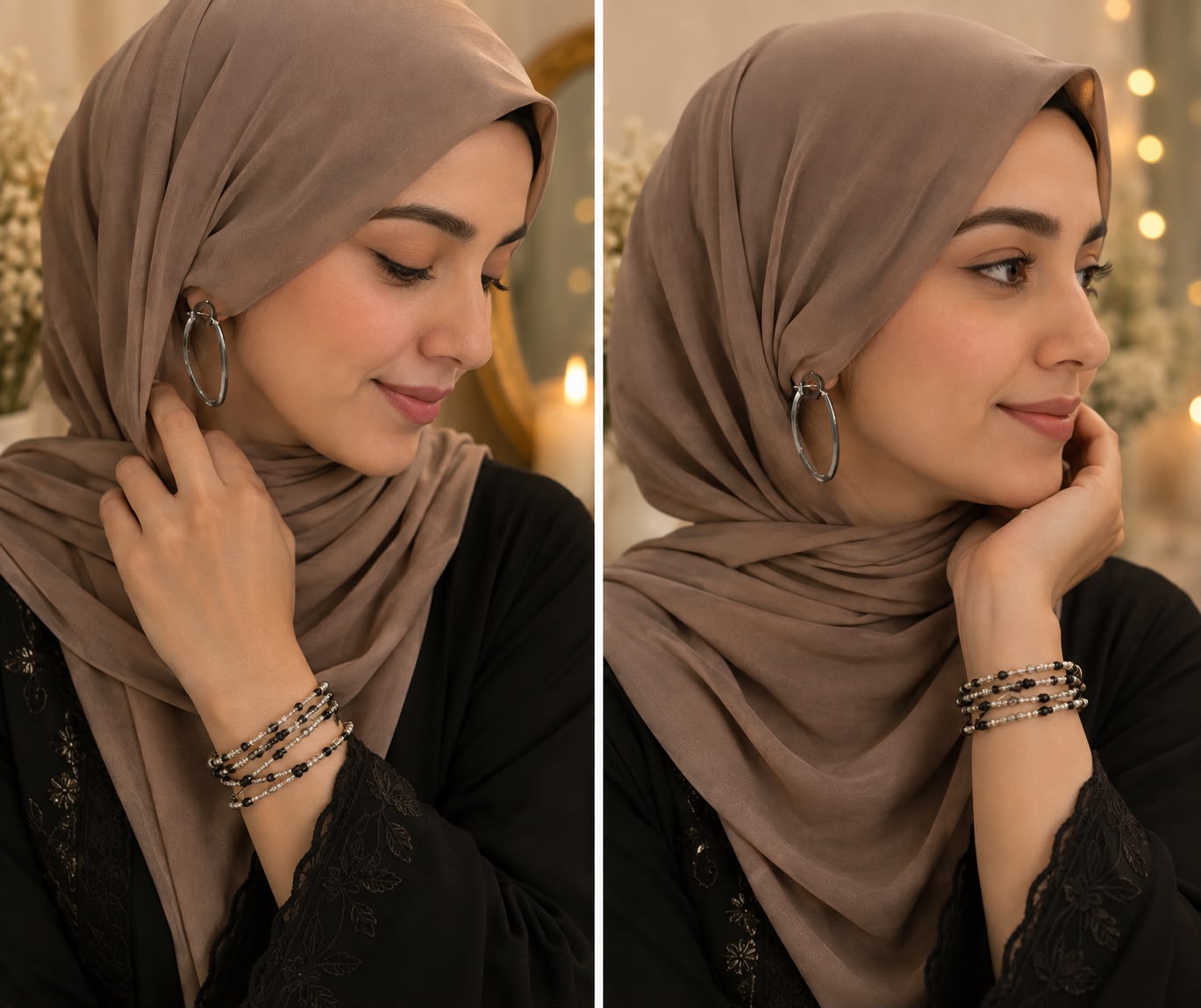 Silver Hoops