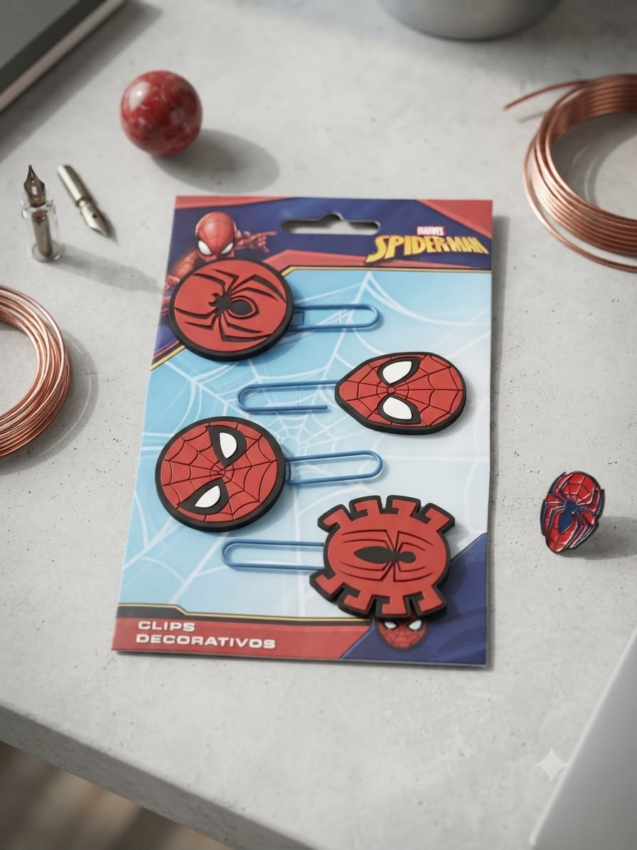 Spiderman Paper Clips